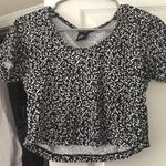 American Apparel Black And White Cropped Top  Photo 0