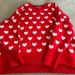red heart sweater Size L Photo 0