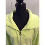 Calvin Klein  Medium Quick Dry Cell Phone Pocket Lime Green Zip Up Jacket Photo 3