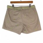 Bamboo Traders Shorts Womens 12 Brown Belted Palm Trees Beach Vacation Resort Photo 1