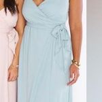 Show Me Your Mumu  Liz Maxi Bridesmaid Dress Dusty Blush Crisp Photo 4