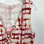 Leyden Tie Dye Front Slit Maxi Dress Red Medium Photo 9