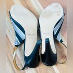 Tibi Black Print Silk Slingback Heels Sandals Shoes Size 6.5 Photo 7