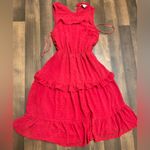 Monteau Red Ruffled Tiered Sundress Photo 1