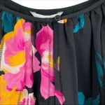 Joie NWT  Kriston Silk Floral Print Mini Dress in Black Size Medium Photo 4
