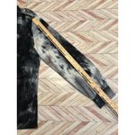 Macaron Women Tie Dye Corduroy Button Up Shirt Jacket Medium Wearable Art Black Photo 8