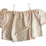 H by Halston Halston large Blush Pink Butterfly Sleeve Blouse Photo 0