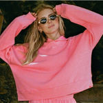 Stoney Clover Lane NEW Tiger & Eloise The Short & Sweet Hoodie XXXL in Pink Photo 0
