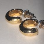 Elegant Gold Tone Dainty Boho Hoop Earrings Photo 4