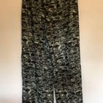 Luxe Wide leg sheer modern animal print bikini pant cover up with bejeweled belt Photo 3