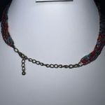 Vintage Seed Bead and Polished Stone Necklace Blue Photo 5
