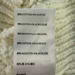 Anthropologie Pilcro Cable-Knit Sweater Tank in Cream Button Front, Size XS Photo 9