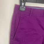 Banana Republic  cotton blend 4.75” inseam stretch mini shorts purple star size 2 Photo 2