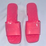 Coach  • Women's Scarlett Block Heel Signature Jelly Sandals Pink C8998 Size 9B Photo 1