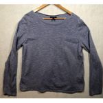 Eileen Fisher Organic Linen Cotton Sweater Purple L/S Boat Neck Women's Large L Photo 0