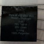 Jenni Kayne  Women's White Linen One Button Collar Boy Blazer Coat Jacket Size XL Photo 4