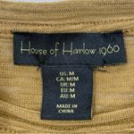 House of Harlow  1960 Burnout Ruched Long Sleeve Tee Top Bronze Olive Medium Fall Photo 6