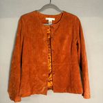 Vintage 1980's Pursuits Ltd. Burnt Orange Genuine‎ Suede Leather Jacket Boho 8 Photo 4