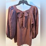Nation Ltd  Chocolate Brown Top Photo 2