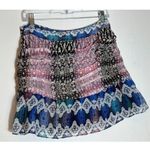 Ramy Brook New York 100% Silk Estee Patchwork Print Skirt Size 6 Photo 3