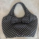 Kate Spade  Vintage Purse Travel Tote Diaper Bag Dot Red Black Logo Polka Dot Photo 0