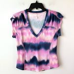 Free People  Movement True North Tee Pink Navy S‎ Photo 2