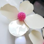 ZARA New!  Big Flower Earrings Photo 13