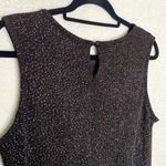 Vintage Ultra Dress New York Sleeveless Glitter Mini Shift Knit Dress Black Size M Photo 12