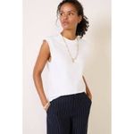 Nation Ltd Marina Tank in White Muscle Tee Top MINIMALIST Size Small S Photo 4