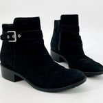 Cole Haan  Indiana Suede Waterproof Heeled Ankle Boots in Black Size 7.5 Photo 0