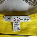 French Laundry  Yellow Polka Dot Ruffle Front Top size PM Photo 1