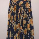 Mlle Gabrielle Floral Waist Tie Pull On A-Line Skirt Photo 3