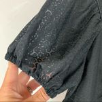 French Connection  Black Floral Babydoll Short Sleeve Top 2 Whimsigoth Photo 2