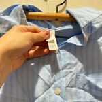 Stars Above  Button Down Blouse Stripe Short Sleeve Collared XS Photo 1