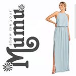 Show Me Your Mumu  Silver Sage Heather Halter Dress Size Small Photo 4