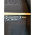 Magaschoni  open silk cashmere knit collar navy blazer size 4 Photo 2