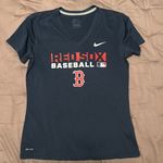 Nike Navy Red Sox Baseball Tee Photo 0