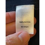 J. Jill Navy Blue Multi Color Polka Dot Rayon Short Sleeve Shift Dress Size 2 Photo 6