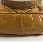 B Makowsky  Pebble Leather Shoulder Bag Gold Accents Photo 3