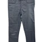 Helmut Lang Dark Wash Skinny Jeans Faux Leather Coated Pull-On Size 25 Photo 4