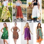 Reversible Maxi Wrap Skirt BINS813 Photo 3