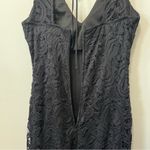 Bisou Bisou Michelle Bohbot Black Sleeveless Lace Overlay Dress Size 4 Photo 5