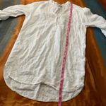 Rosmarine White Linen Tunic Top Made in Italy Size M Photo 5