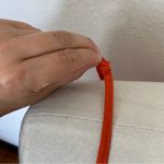 Ali & Kris Solid Bright Orange Pleated Tank Top Photo 2