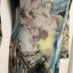 Renaissance Blue Print Stretch Leotard Size M Photo 5