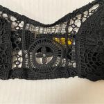 Black crochet bra size medium Photo 2