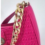 ALDO Barbie Pink Faux Leather Ruched Shoulder Bag Photo 2