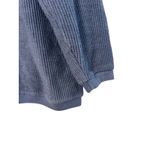 Pennant  Sportswear Let's Travel Blue Ribbed Crewneck Pullover Sweatshirt‎ Photo 4