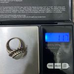 Sterling Silver Vintage 925 Signed  Chalcedony Natural Stone Ring Size 6.5 Photo 13