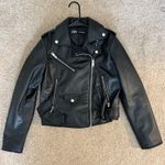 ZARA  Black Leather Jacket Photo 0